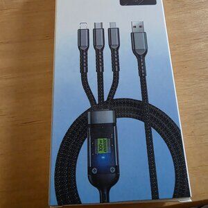 100W SUPER FAST CHARGING 3 IN 1 CHARGING CORD NEW IN BOX